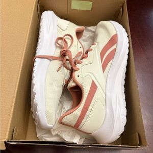 Reebok Energen Lux Cream and Pink Women's Running Sneakers